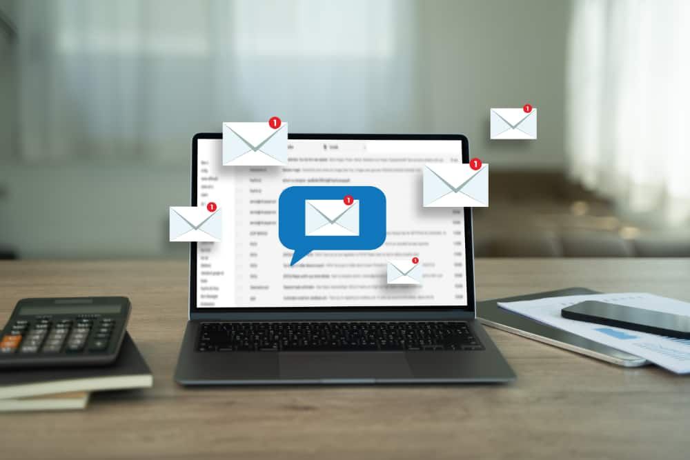 opening email